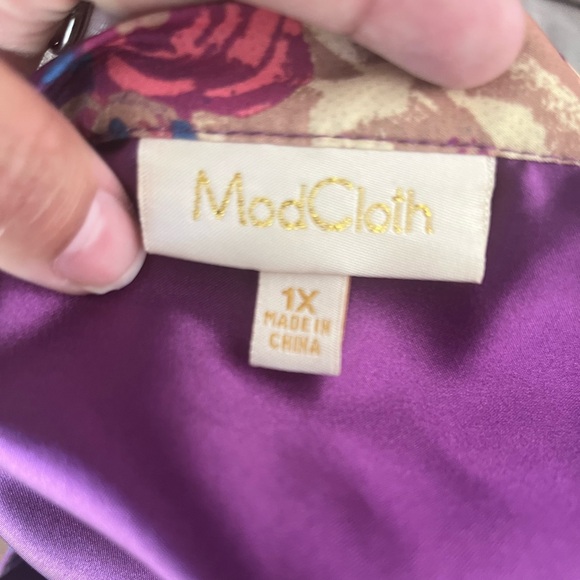 ModCloth Multicolor Floral Print Swing Skirt - Picture 4 of 5